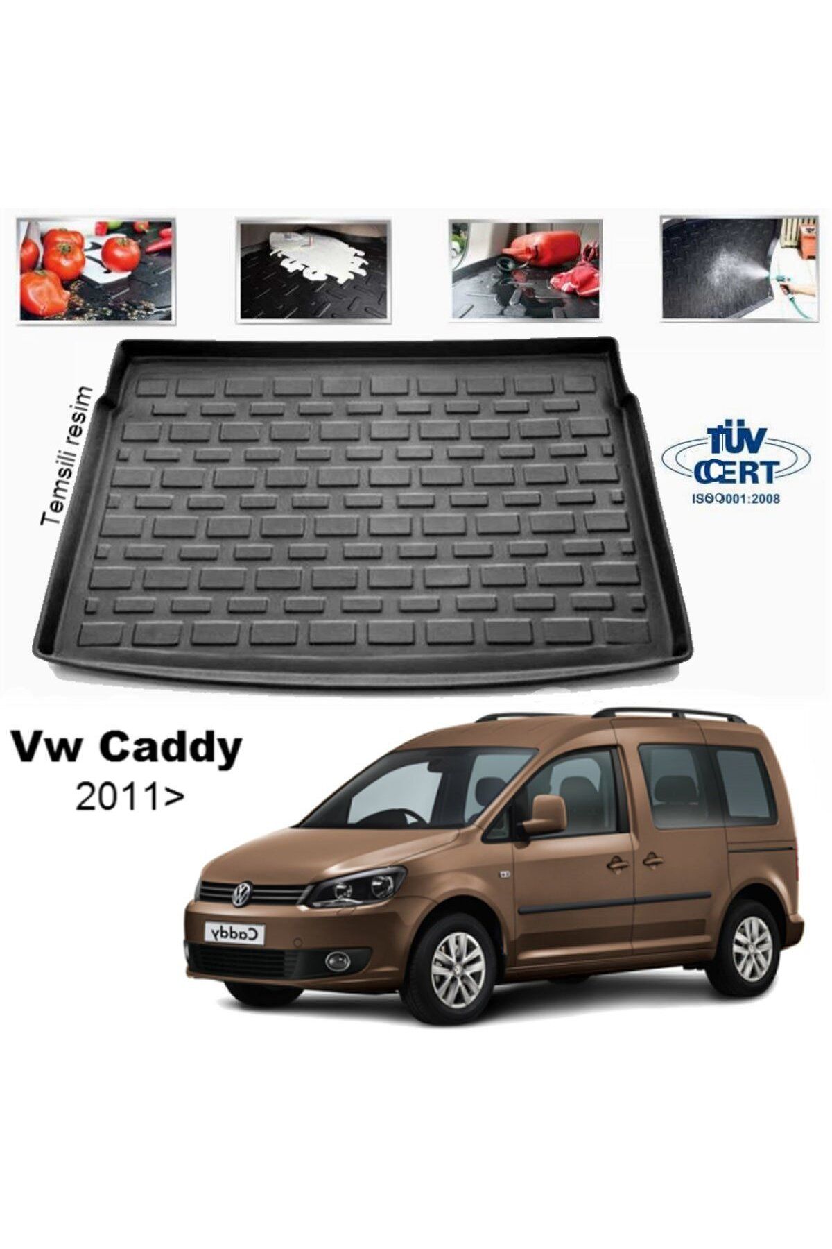 Leader Volkswagen Caddy Bagaj Havuzu Paspası 2011 Sonrası