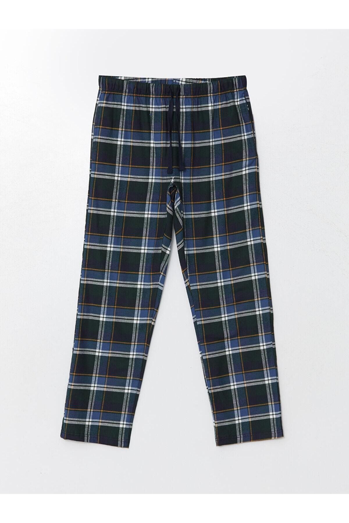 LC Waikiki-Plaid Standard Size Men's Pajama Set 4