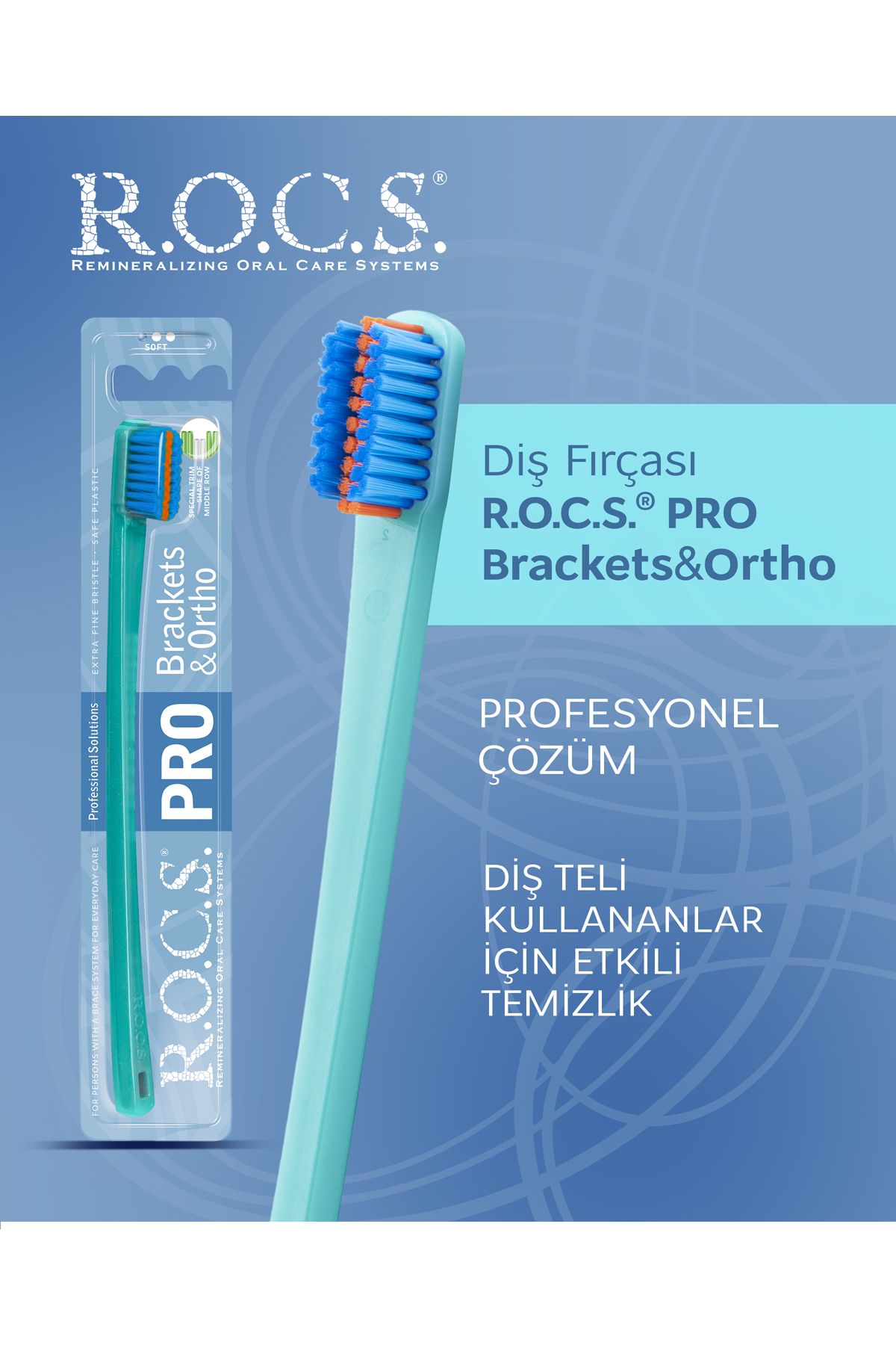 R.O.C.S. Pro Brackets&ortho Soft Diş Fırçası Yeşil