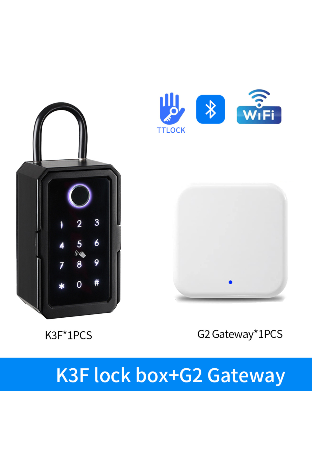 Choice-Fingerprint Key Box Storage Secret Key Lock Fusebox Bluetooth Tuya/Ttlock App Unlock Wifi Gateway... 1
