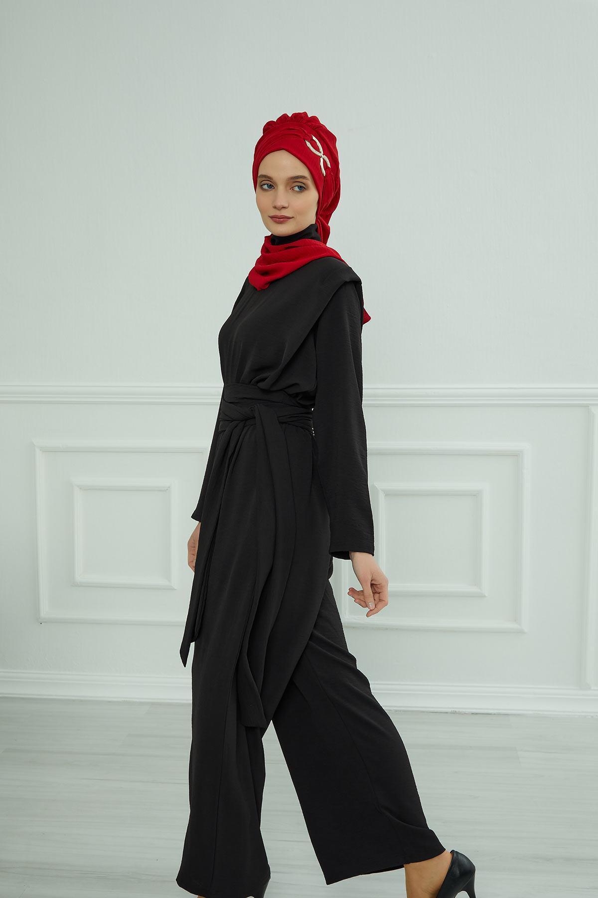 Aisha's Design-Aerobin Jumpsuit with Belt Detail, Tlm-1 6