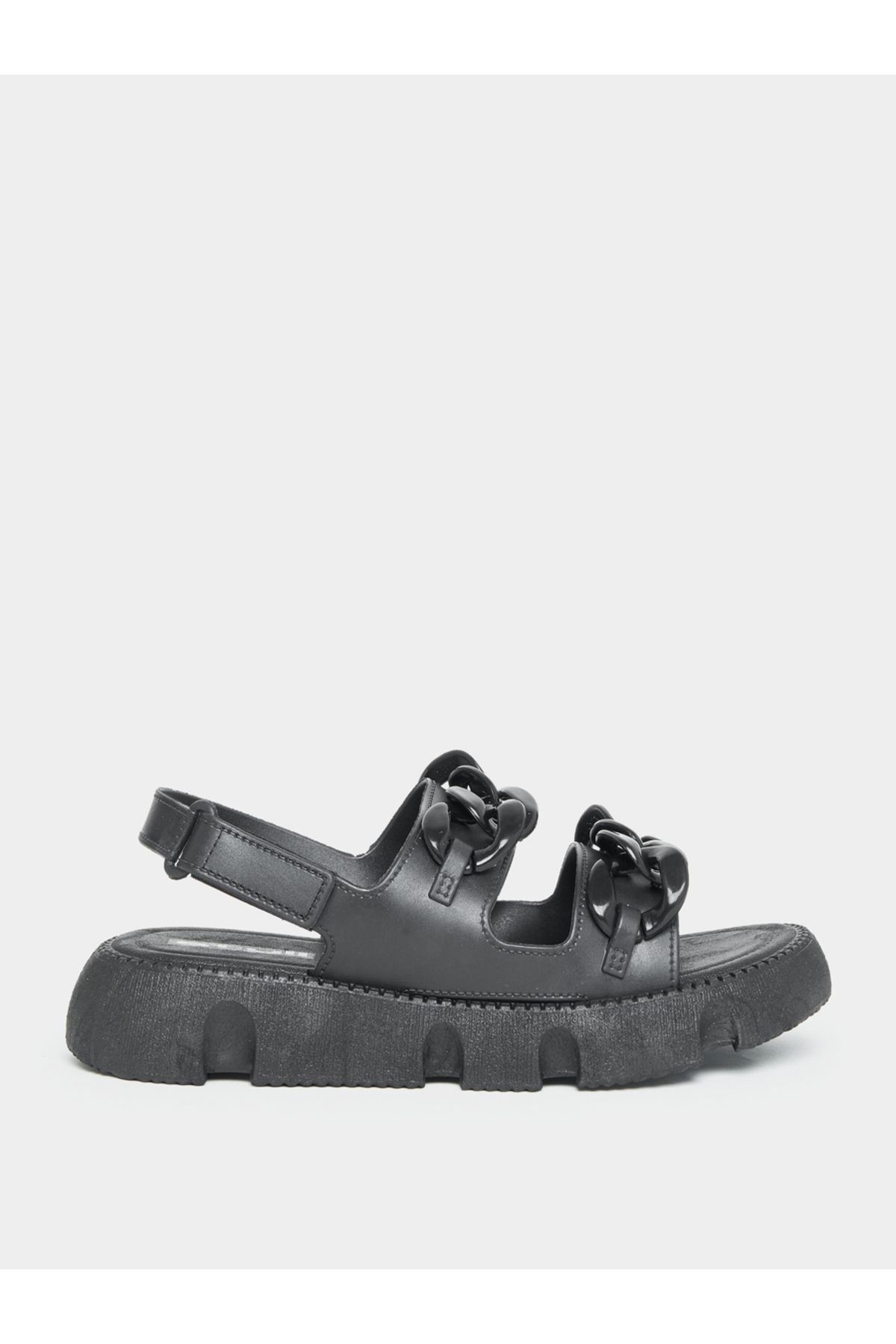 Styli-Hook and Loop Fastener Buckle Back Strap Sandals 3