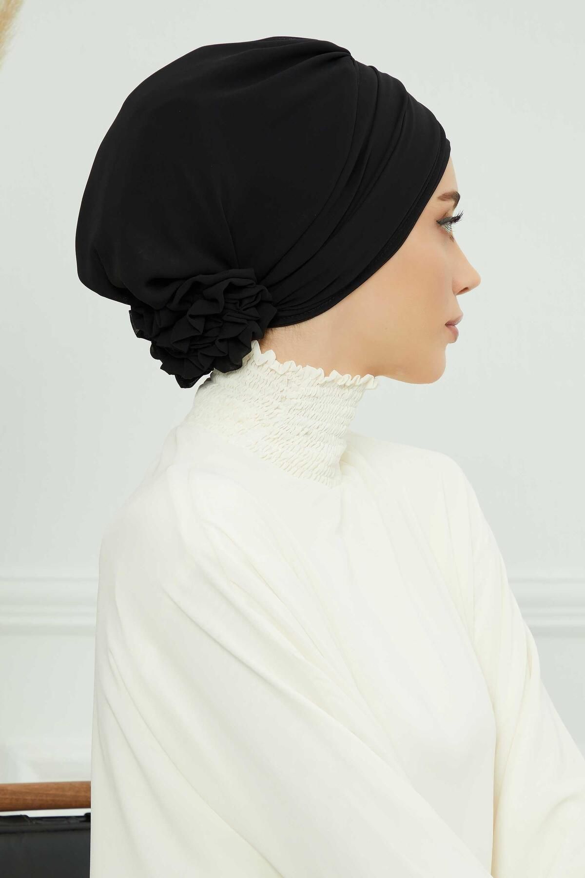 Aisha's Design-Turban din șifon gata - cu accesorii, ht-95s, ht-95s 6