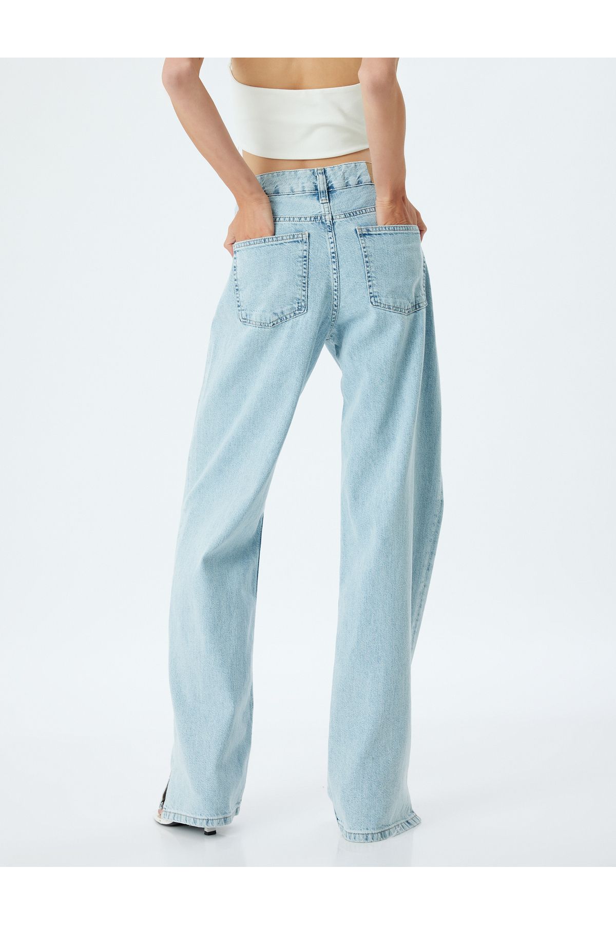 Koton-X Sibil Çetinkaya - Wide Leg Jeans 4