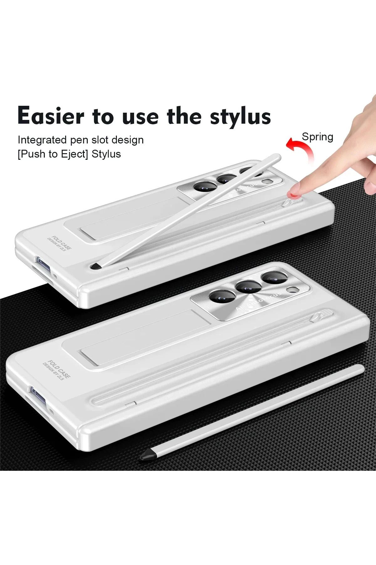 Choice-With Touch Pen Tempered Glass Film Stand Fold Phone Cover for Samsung Galaxy Z Fold 6 5 4 5G 360 ... 5