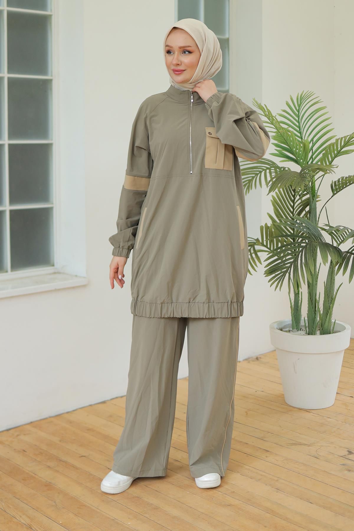 ottoman wear-طقم بنطلون أرمين كاكي - OTW636 3