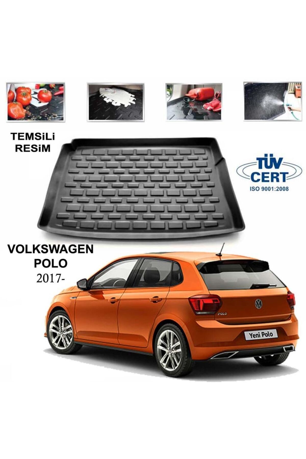 Leader Volkswagen Polo Bagaj Havuzu Paspası 2017 Sonrası