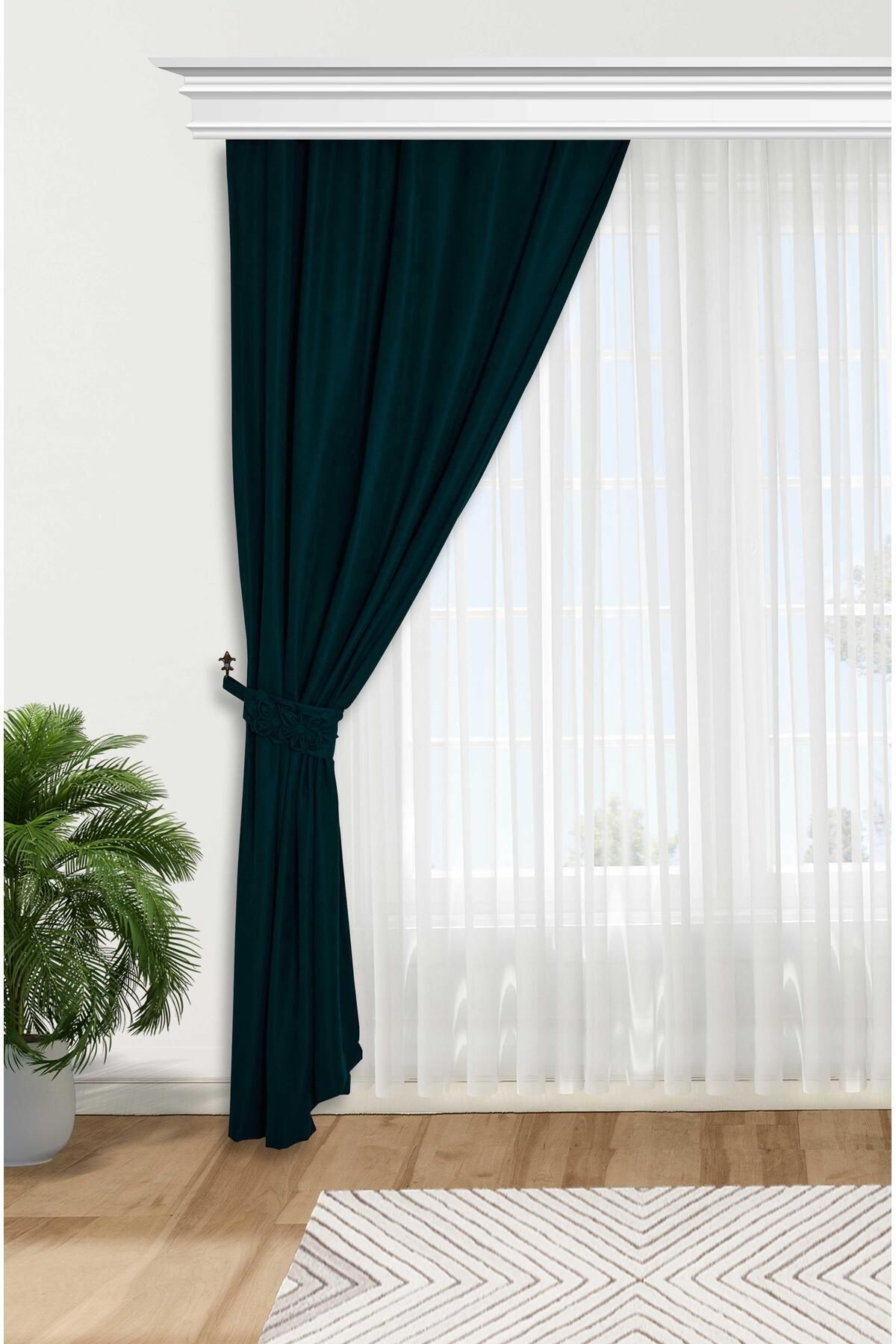 Aisha's Design-Flower Accessory Background Curtain Left Edge, Pr-3Sol 5