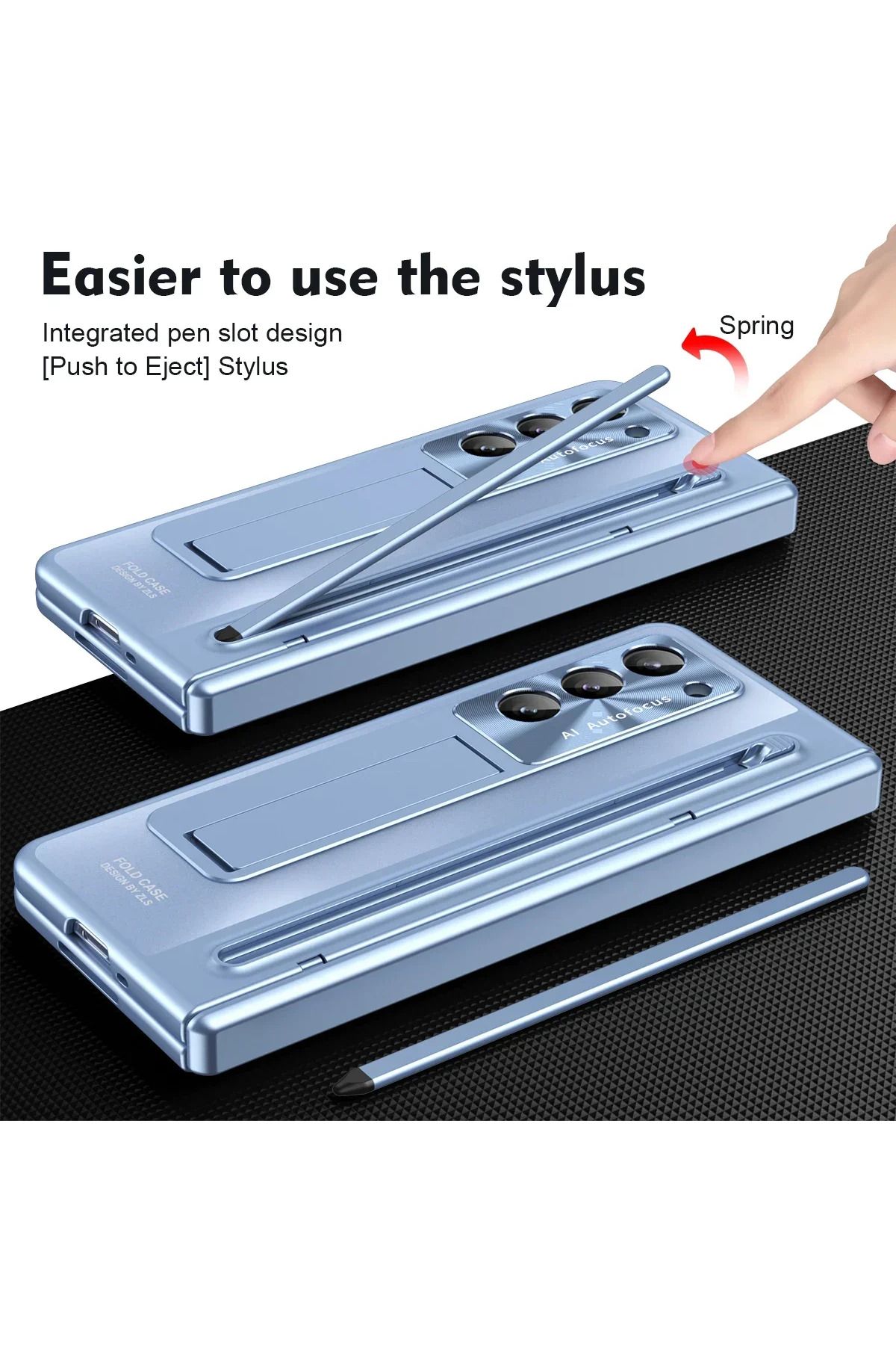 Choice-With Touch Pen Tempered Glass Film Stand Fold Phone Cover for Samsung Galaxy Z Fold 6 5 4 5G 360 ... 3