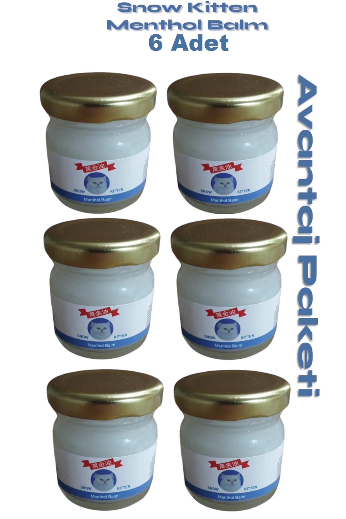 selhanltd Snow Kitten Menthol Balm Krem 50 Gr x 6 Adet — SNW600