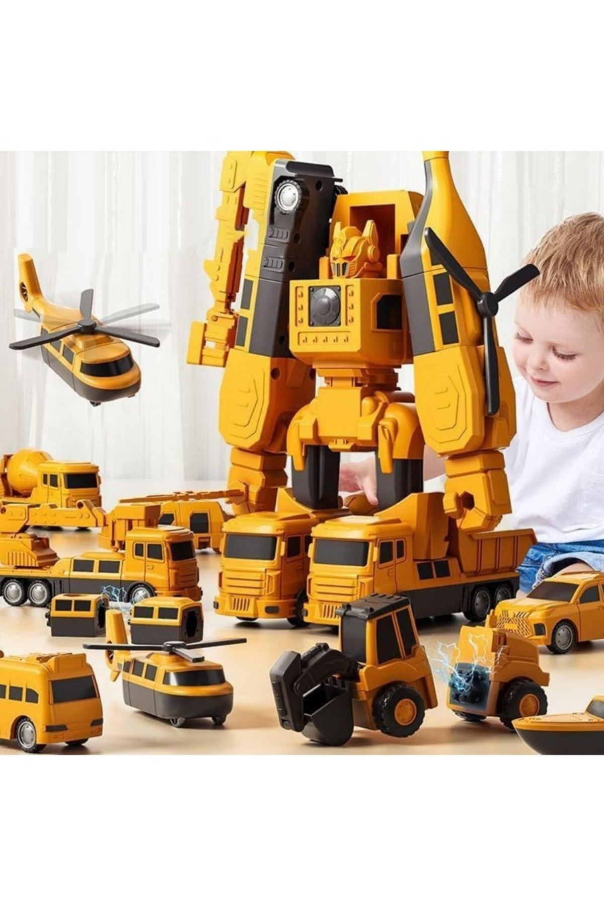 Choice-Constructo Modular Transforming Toy Set Magnetic Deformation Robot Engineering Car Excavator Mixe... 8