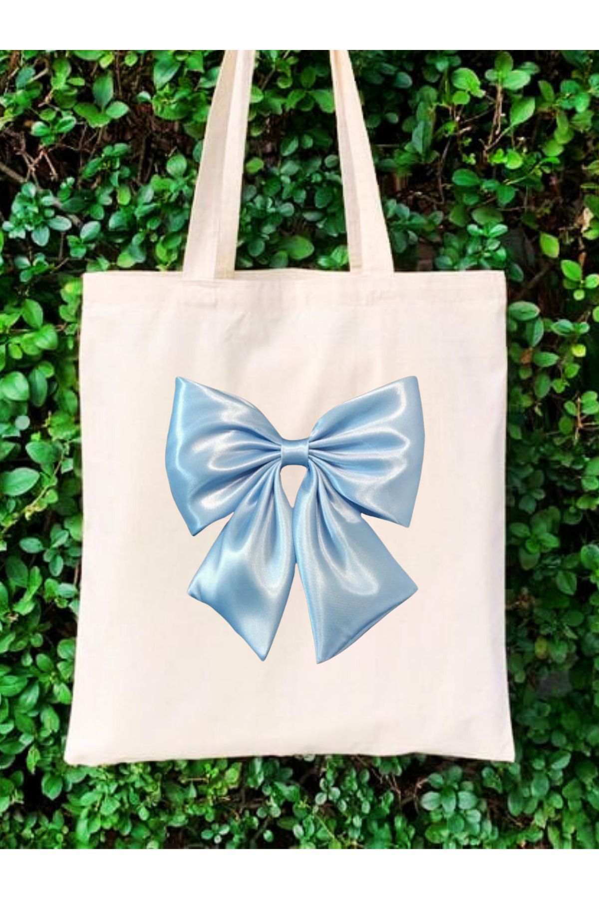 BİBANAPROMOSYON Y2K Bows Coquette Pinterest Kurdeleler Retro Unisex Bez Çanta Tote Bag