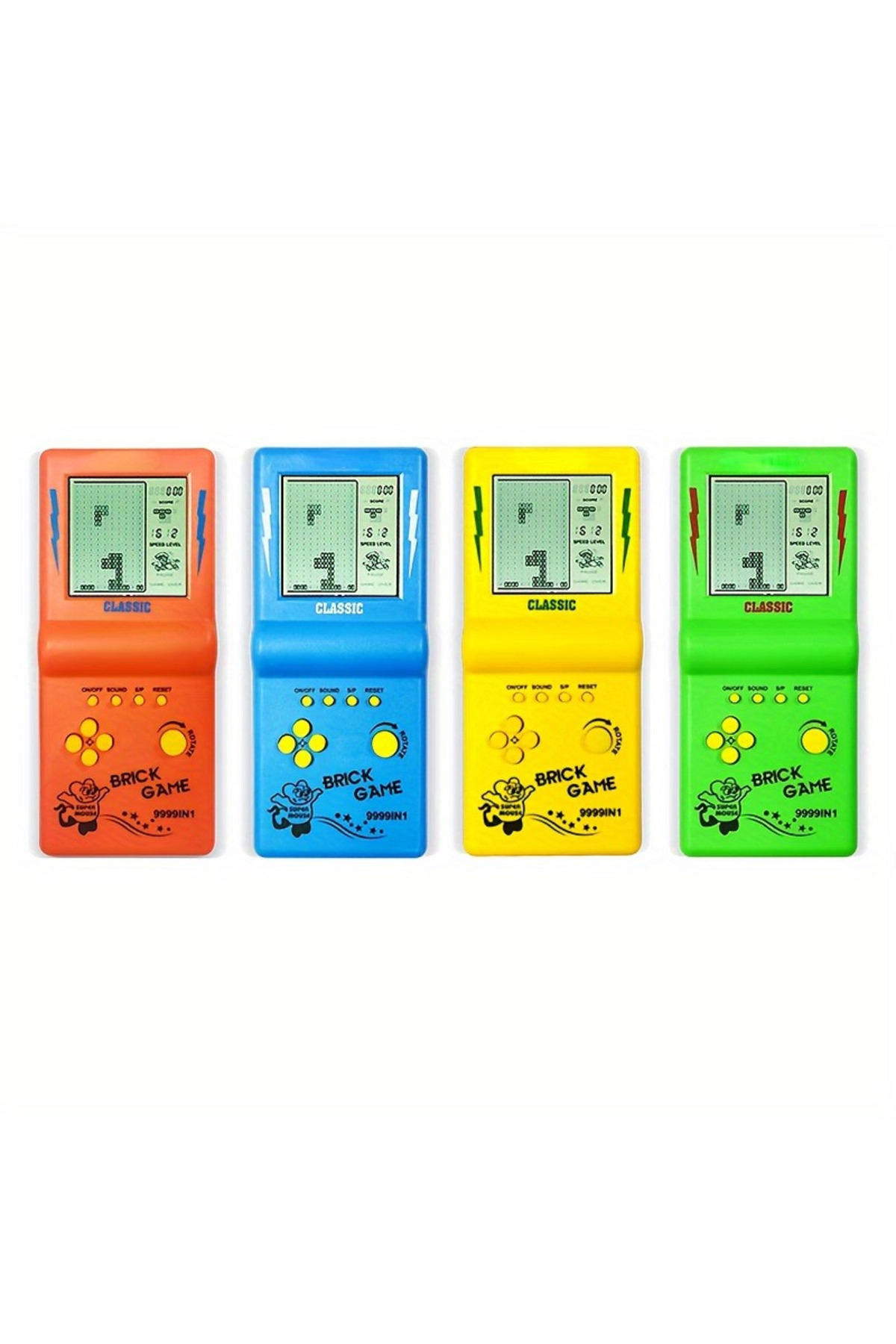 Choice-Vintage brick game console handheld puzzle games nostalgic retro pocket game device plastic mat... 3