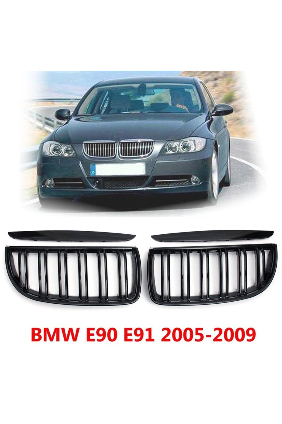 Universal Bmw 3 Serisi E90 Ön Panjur Böbrek M3 Lci Model 2005-2008