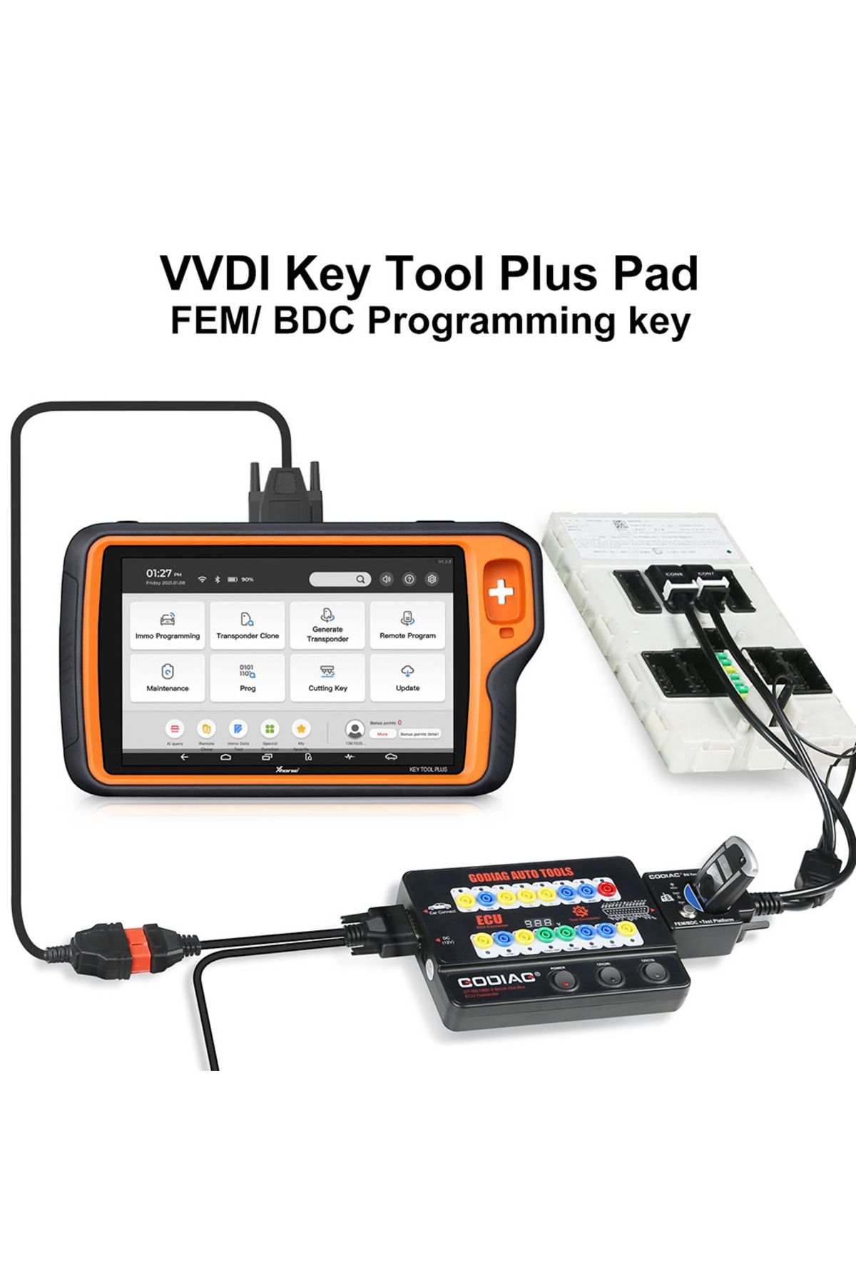 GODIAG-For Bmw Fem Bdc Test Platform Work With Gt100/ Xhorse Vvdi2 Vvdi Key Programmer /autel Im6... 6