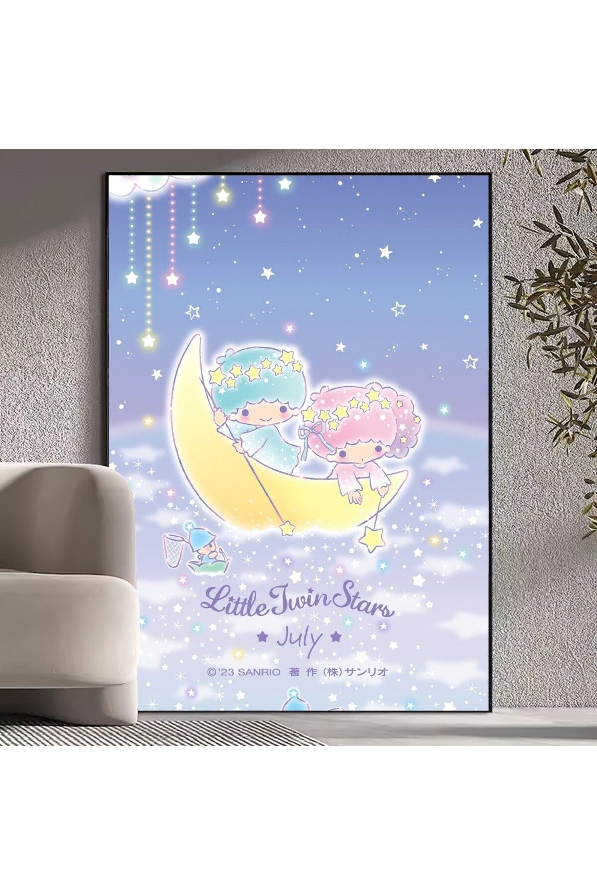 Miniso-MINISO Sanrio Little Twin Stars Poster Prints Wall Pictures Living Room Home Decoration 7