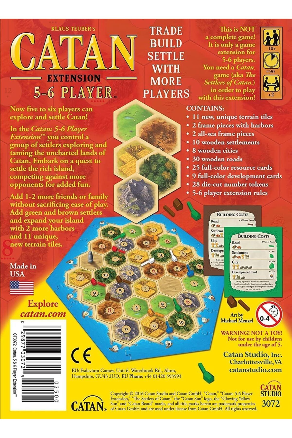 Choice-CATAN board game 5-6 player expansion - Expand your CATAN game to fit more players, suitable for ... 3