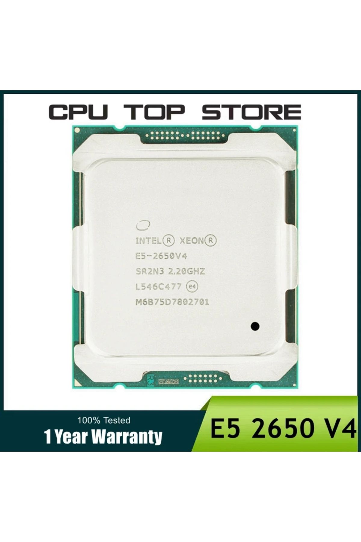 Choice-Intel Xeon E5 2650 V4 2650V4 SR2N3 2.2GHz 12-Core 24-Thread LGA 2011-3 cpu processor 1