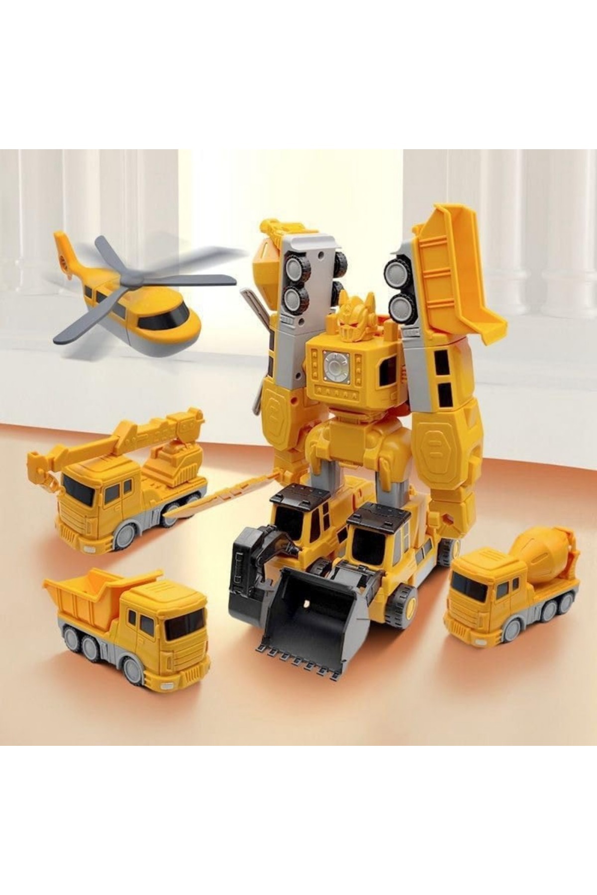 Choice-Constructo Modular Transforming Toy Set Magnetic Deformation Robot Engineering Car Excavator Mixe... 5