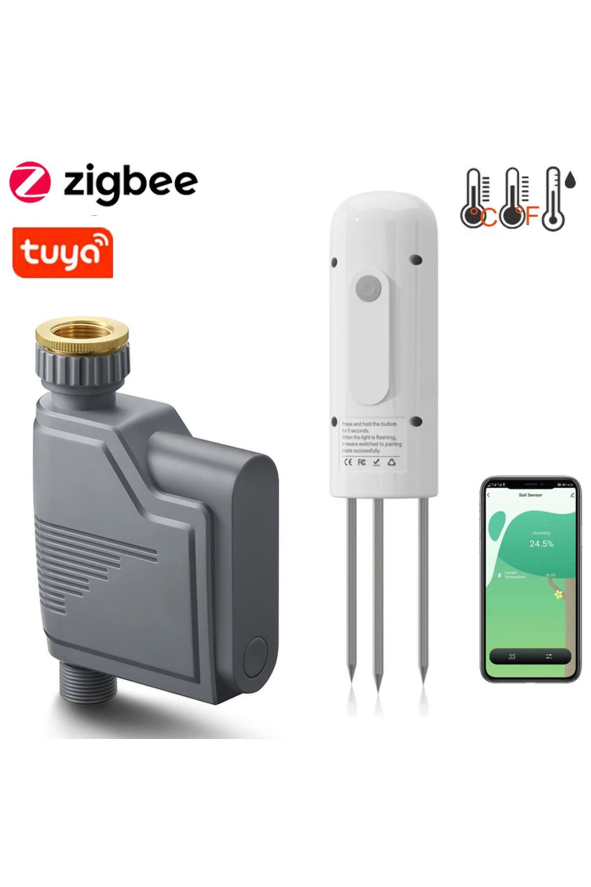 Choice-Tuya Zigbee Smart Watering Timer Smart Sprinkler Drip Irrigation System Built-in Water Flow Recor... 1