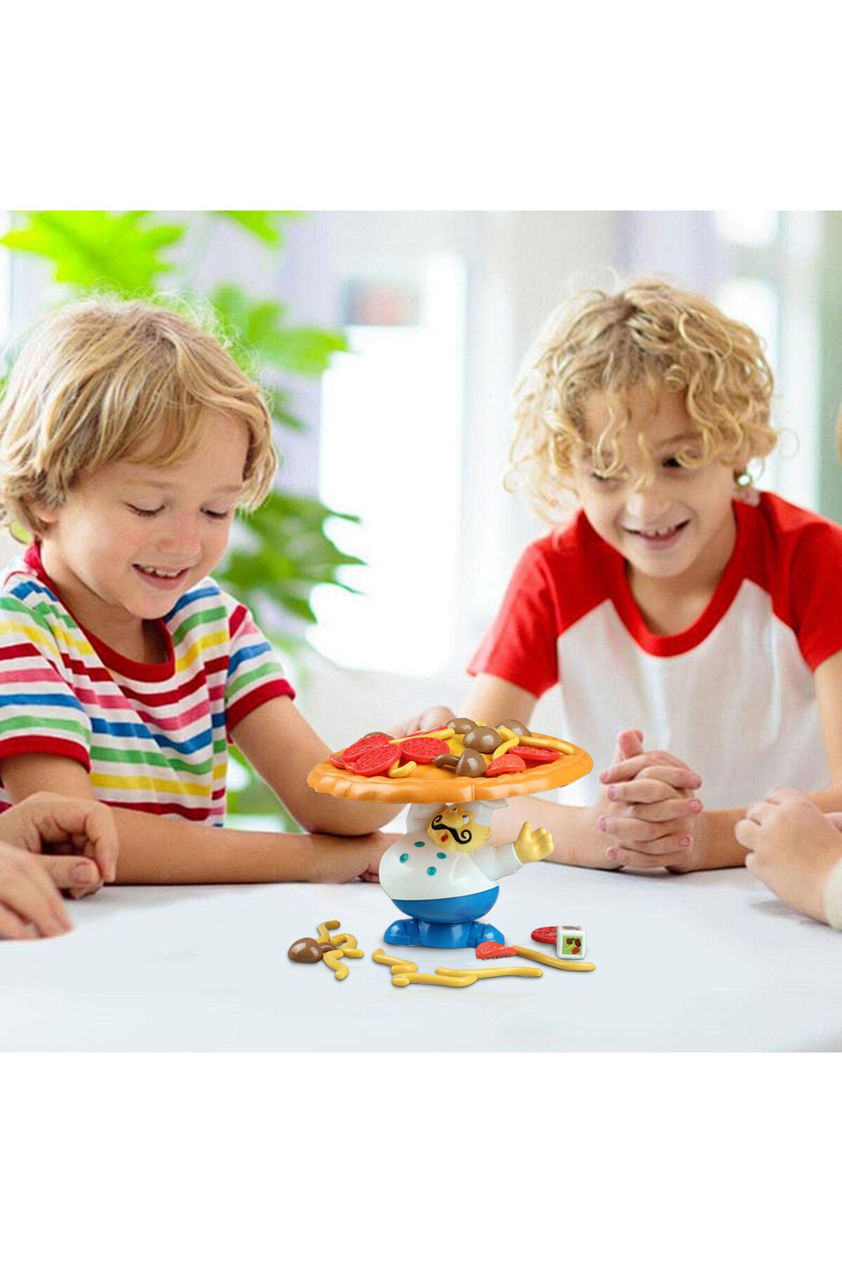 Choice-Balancing Pizza Game Tabletop Funny Stacking Topple Pizza Toy Multiplayer Board Game For Family P... 4