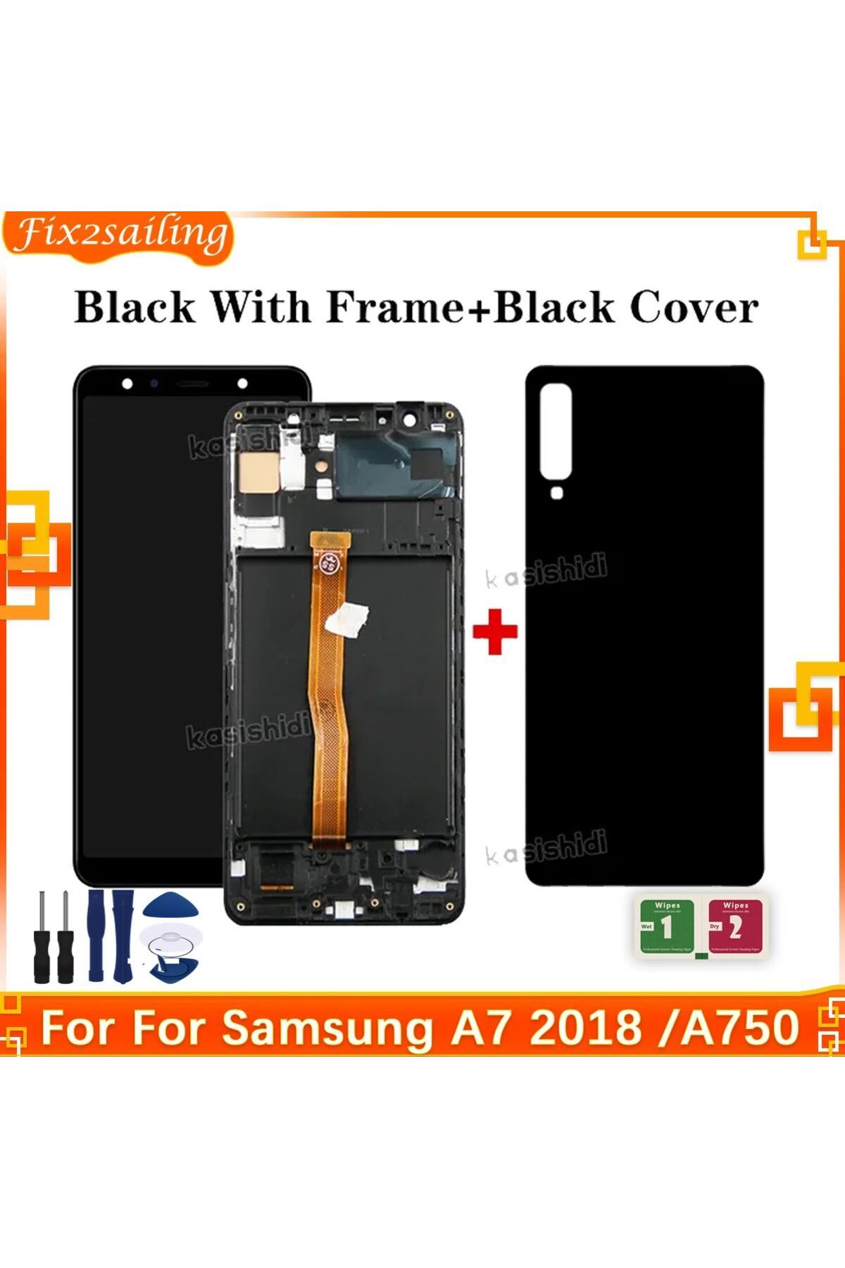 Choice-TFT  For Samsung Galaxy A7 2018 A750 A750F A750FN/DS Display Screen With Frame Display Digital To... 2