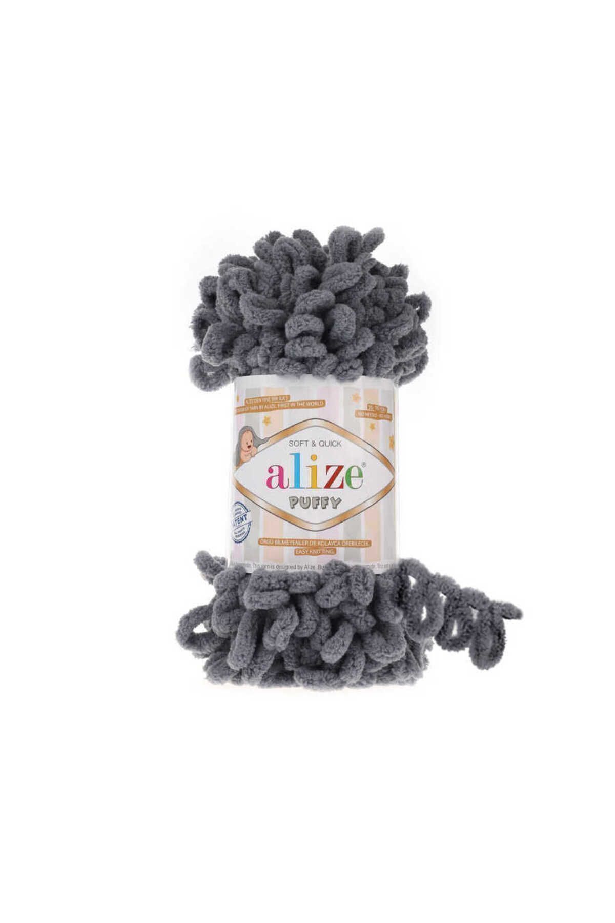 Puffy 1 Piece 87 Hand Knitted Heart Pillow Baby Blanket Knitting Rope 87 Charcoal