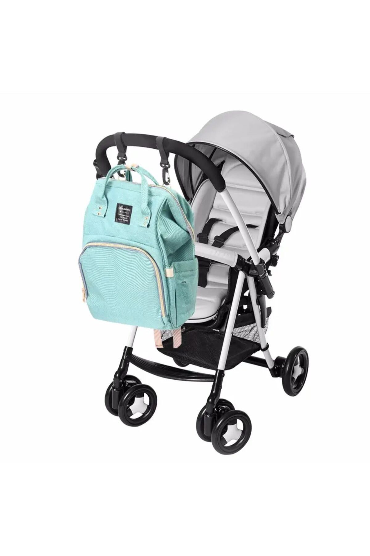 MorBebe Puset Kancası I Bebek Arabası Kancası I Bebek Arabası Askı Apatı I 2 Adet Metal fotoğrafı 5 (önizleme)