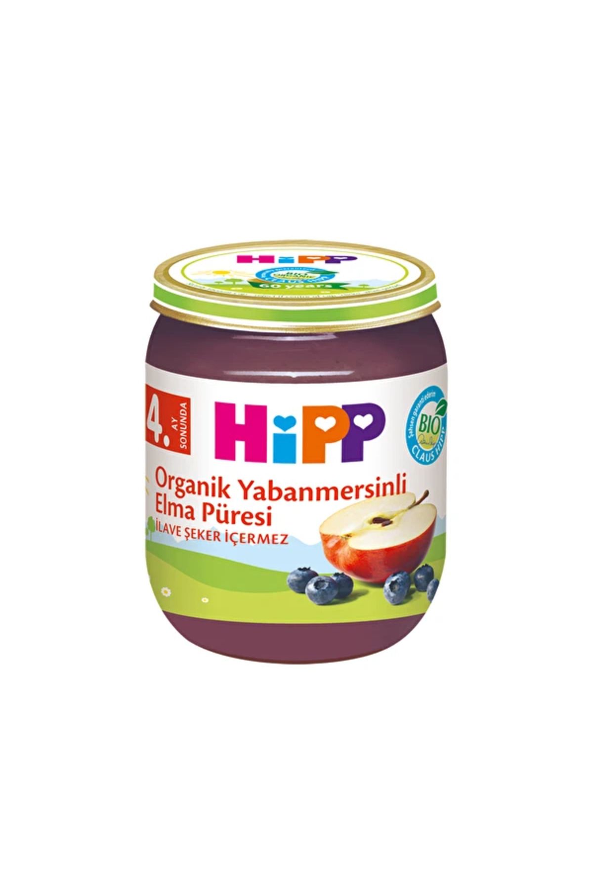 Hipp Organik Yabanmersinli Elma Püresi 125 Gr