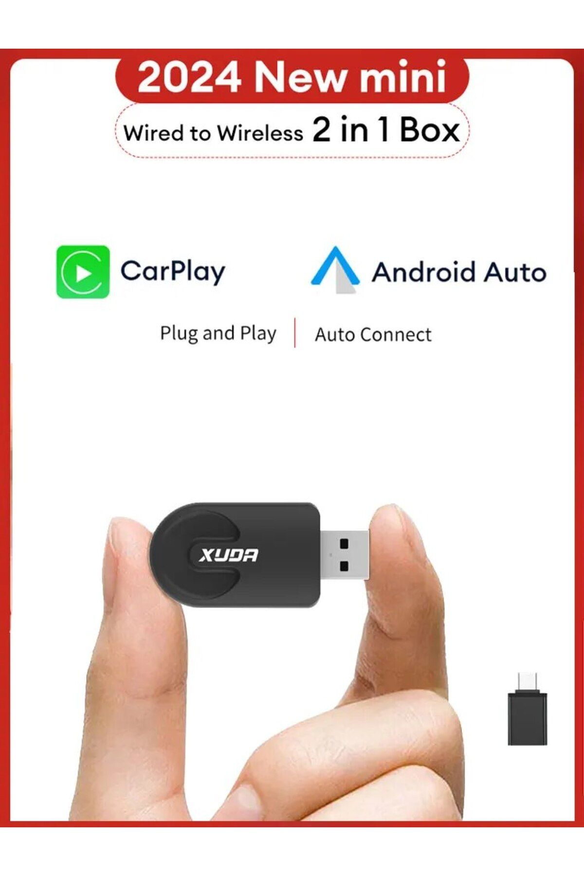Choice-2024 NEW XUDA 2IN1 Wireless CarPlay Android Auto Wireless Adapter 5G Wifi For MG ZS EV MULAN MG4 ... 3