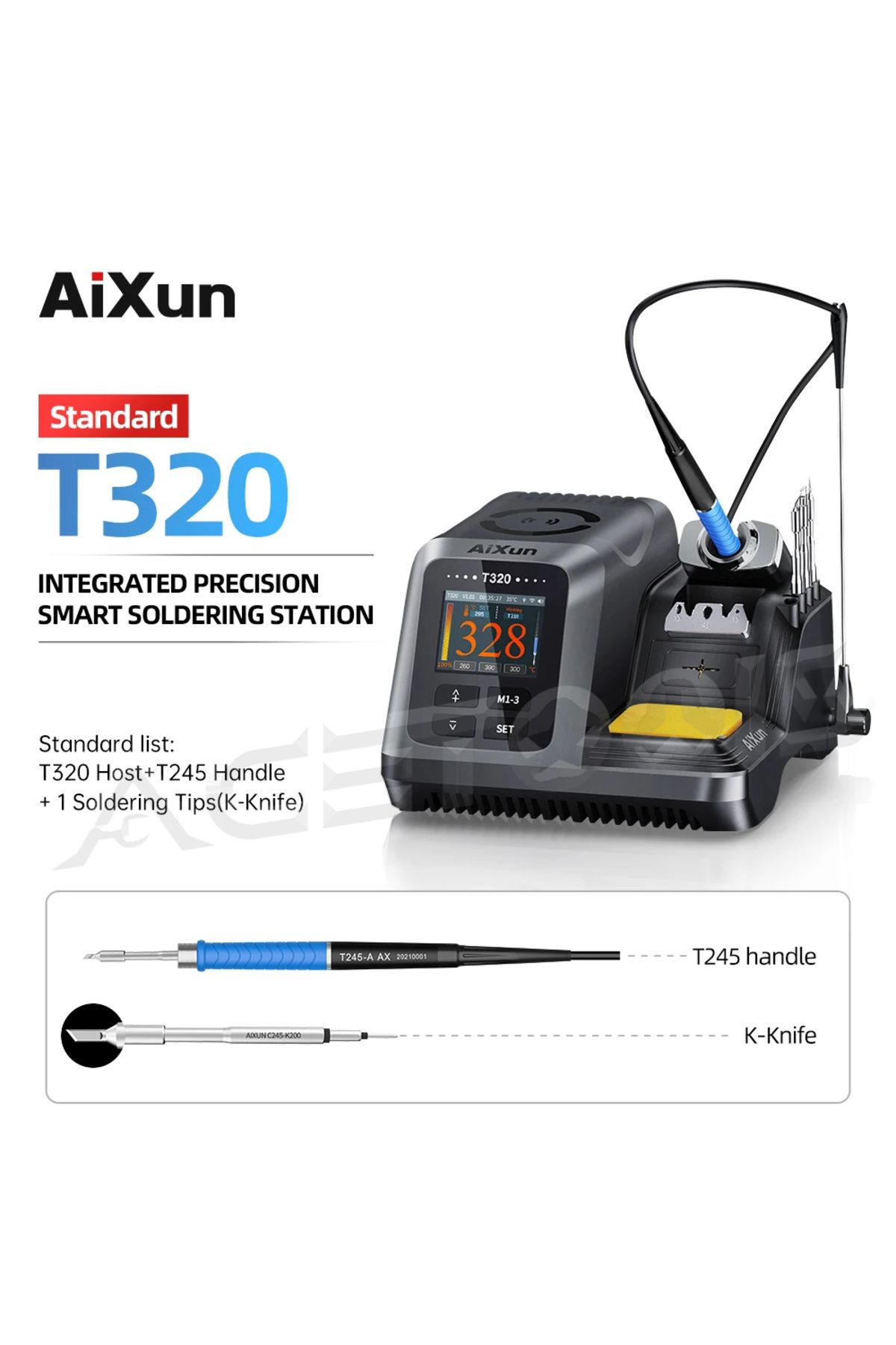 Choice-AIXUN T320 Soldering Station T245 C210 Soldering Handle Tip 200W 2S Heating Solder Paste For Mobi... 5