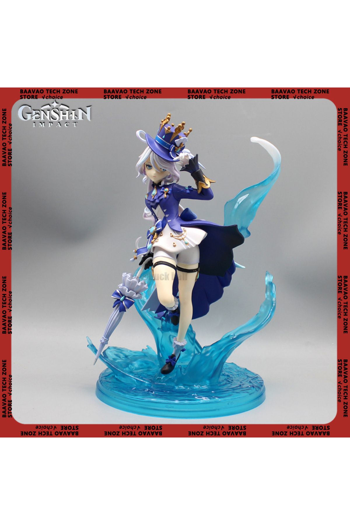 Choice-24cm Genshin Impact Anime Figure De Fontaine Figure Game Character Furina Statue Figurine Collect... 8