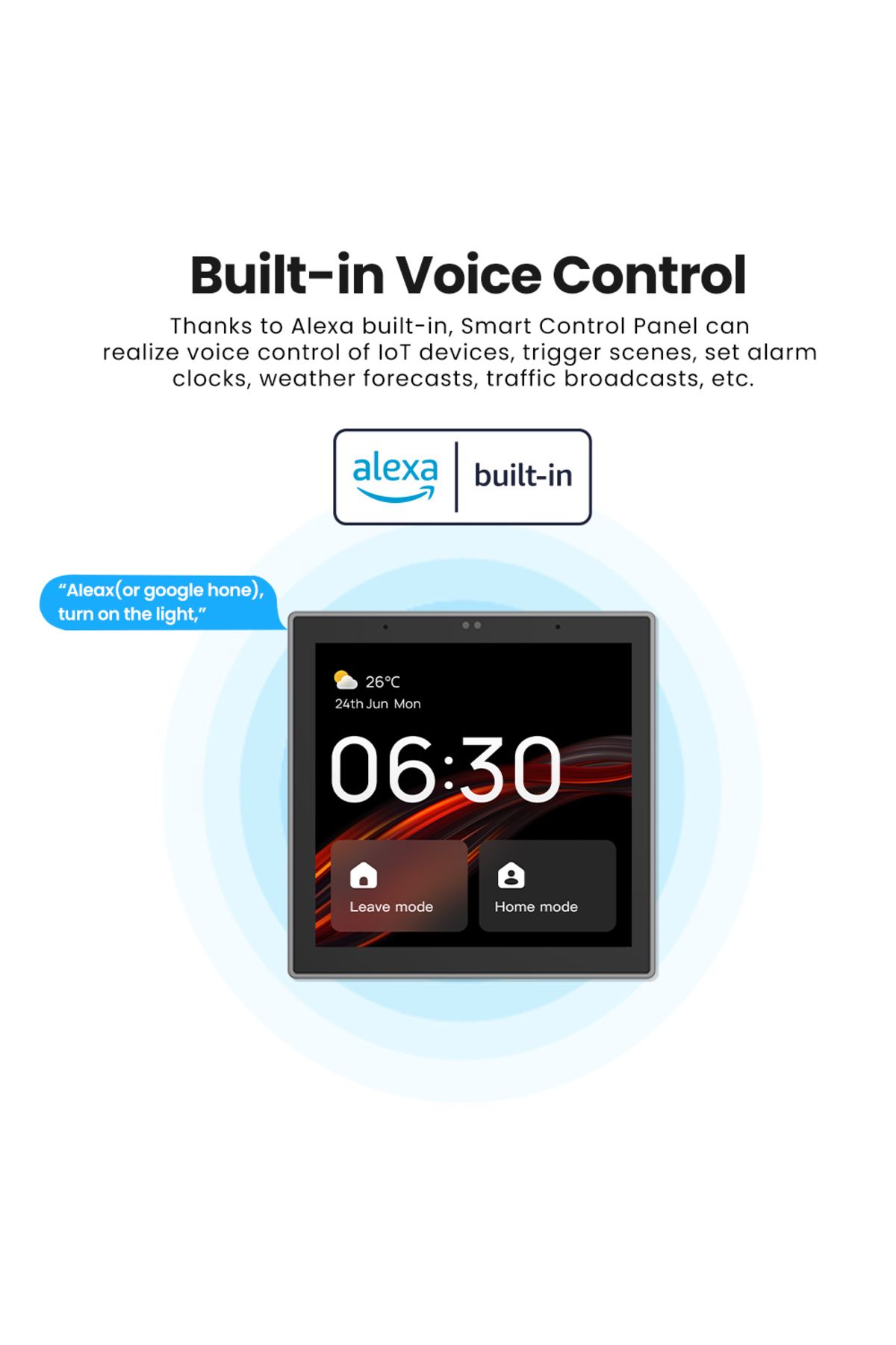 Choice-AVATTO Smart 4 Inch Multi-functional Control Panel,Tuya Touch Screen Switch Control Smart Home Ce... 4