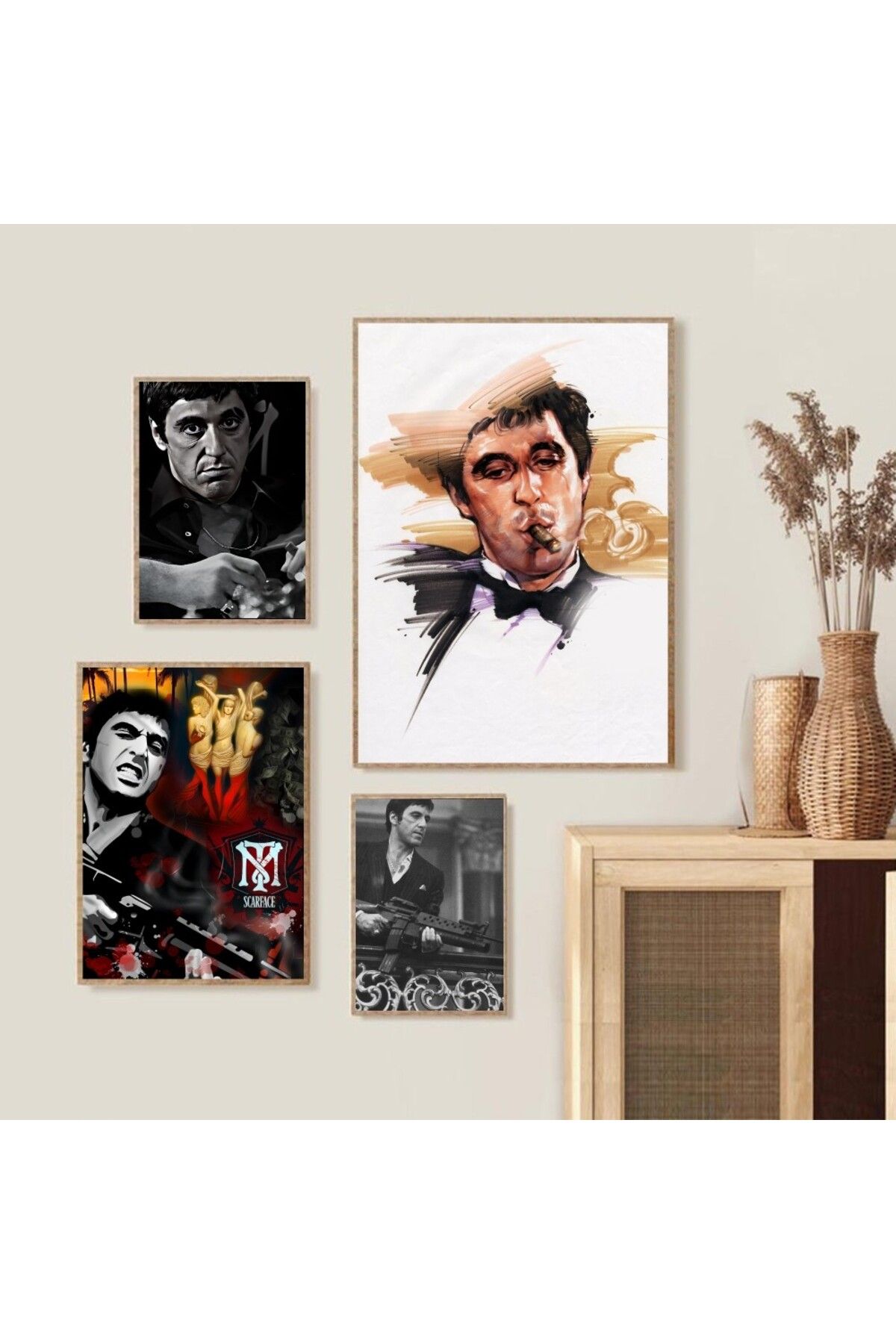 Choice-1pc Classic Movies Pablo Escobar Tony Montana Poster Self-adhesive Art Poster Waterproof Paper St... 3