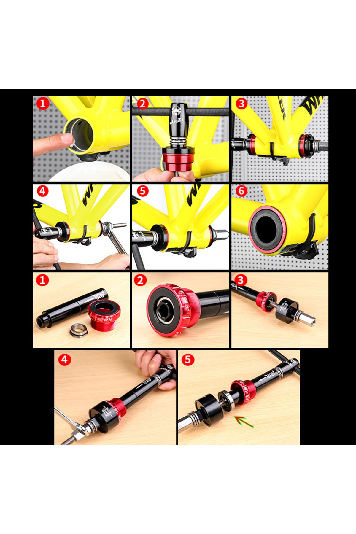 MUQZI-Bottom Bracket Tool Kit For BB86/BB30/BB91/BB92/PF30 Bottom Bracket Remover Bearing Install... 5