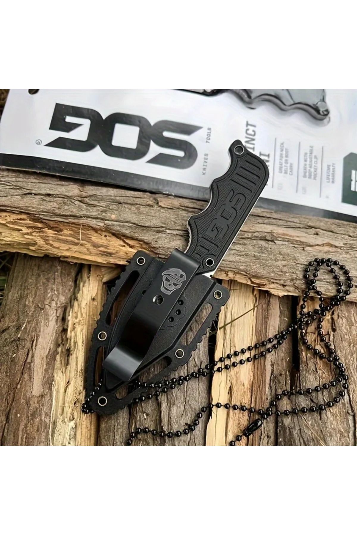 Choice-Defense Full Tang Instinct Fixed Knife G10 Handle Lightweight Mini Pocket EDC Neck Chain Multi To... 5