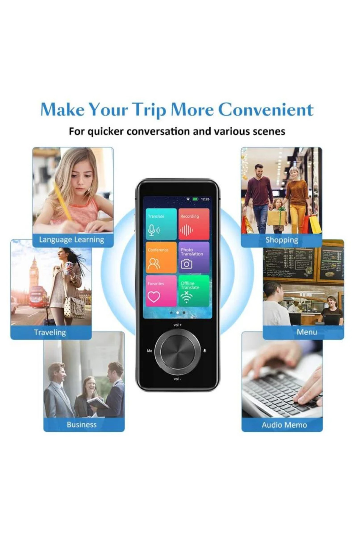 ANENG M9 Language Translator Device 107 National Languages Intelligent