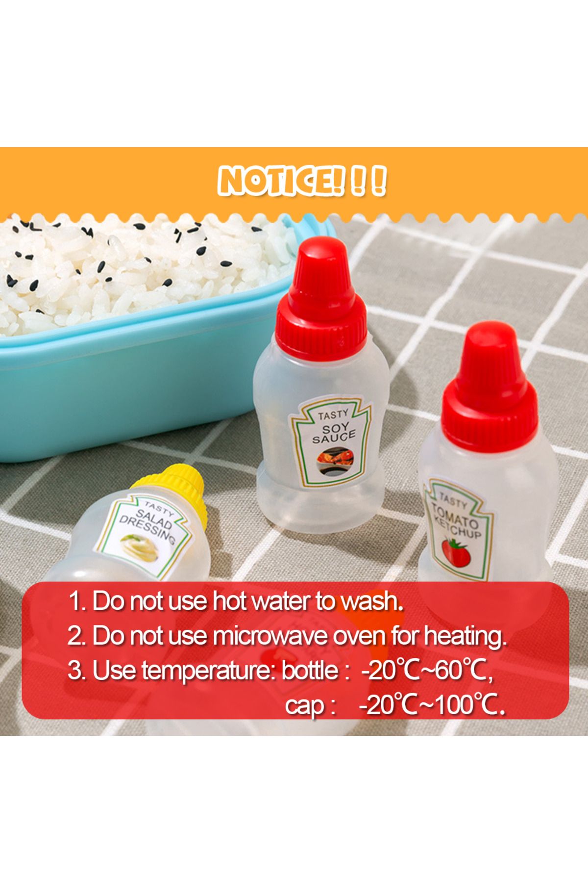 Choice-25ml Mini Sauce Bottle Refillable Ketchup Honey Tomato Salad Containers Bottles Portable Sauce Ja... 6