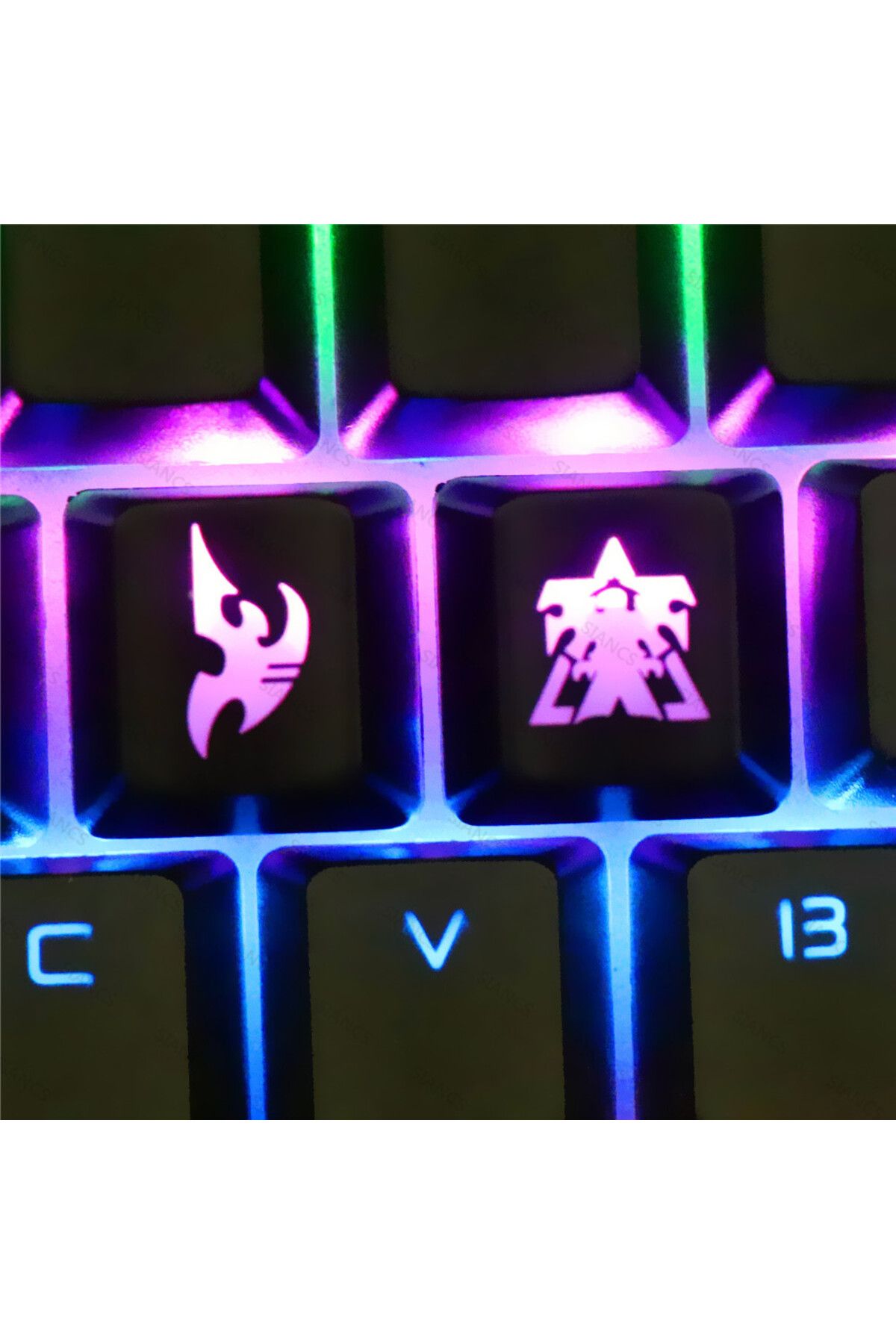 Choice-CS GO Gaming Keycaps Custom ABS Backlit Keycap For World Of Warcraft DOTA Gaming Key Caps For Mec... 7