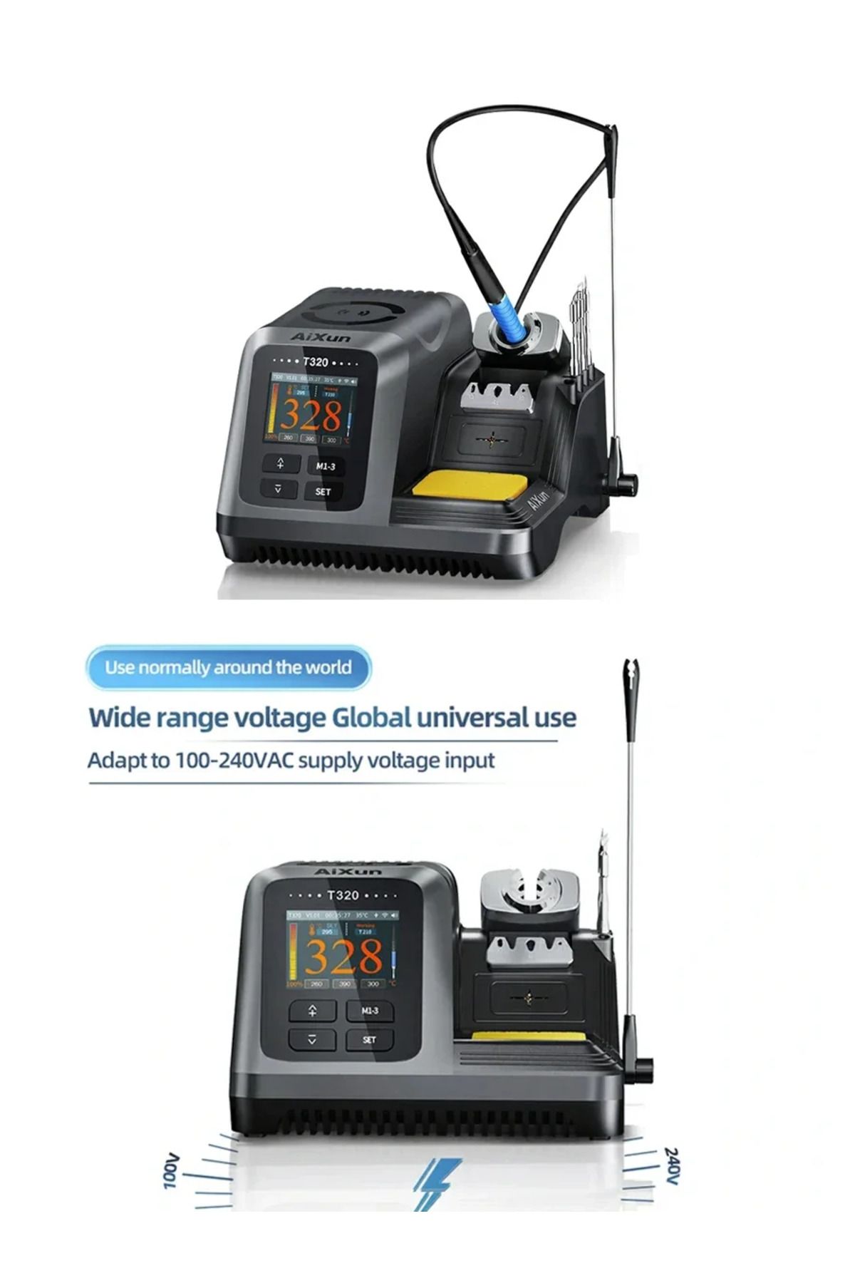 Choice-AIXUN T320 Soldering Station T245 C210 Soldering Handle Tip 200W 2S Heating Solder Paste For Mobi... 8