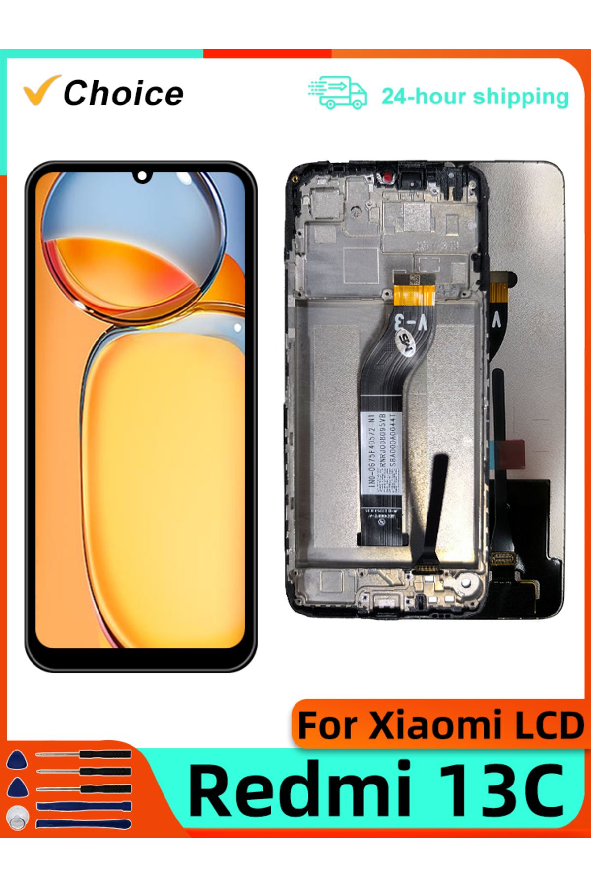 MSMADE-6.74" IPS For Xiaomi Redmi 13C LCD Display Touch Screen For Redmi 23108RN04Y Display Assembly Rep... 8