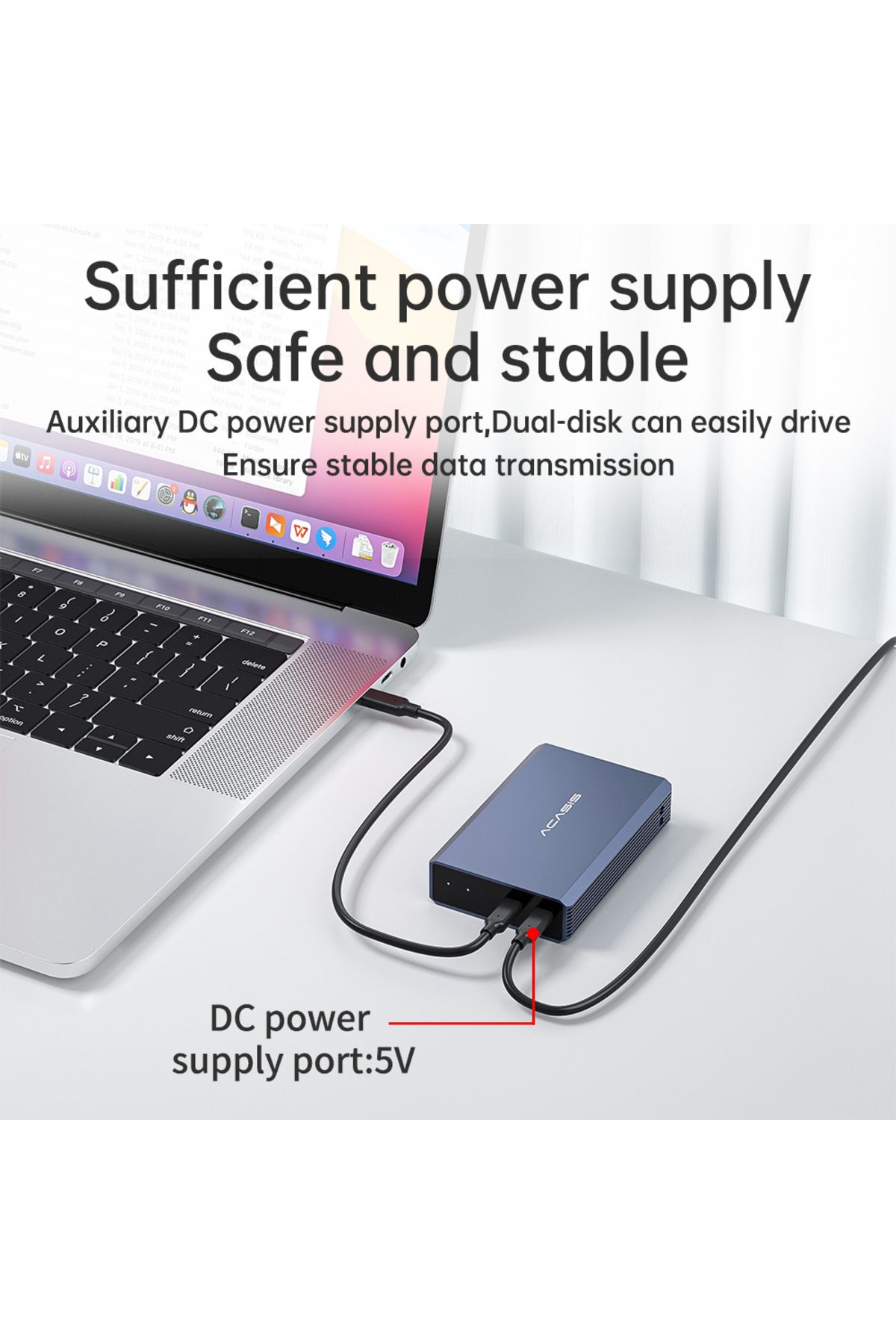 Choice-Acasis 2.5 Inch HDD Case Dual Bay External Hard Drive Enclosure Case HDD SSD Case RAID Array Type... 4