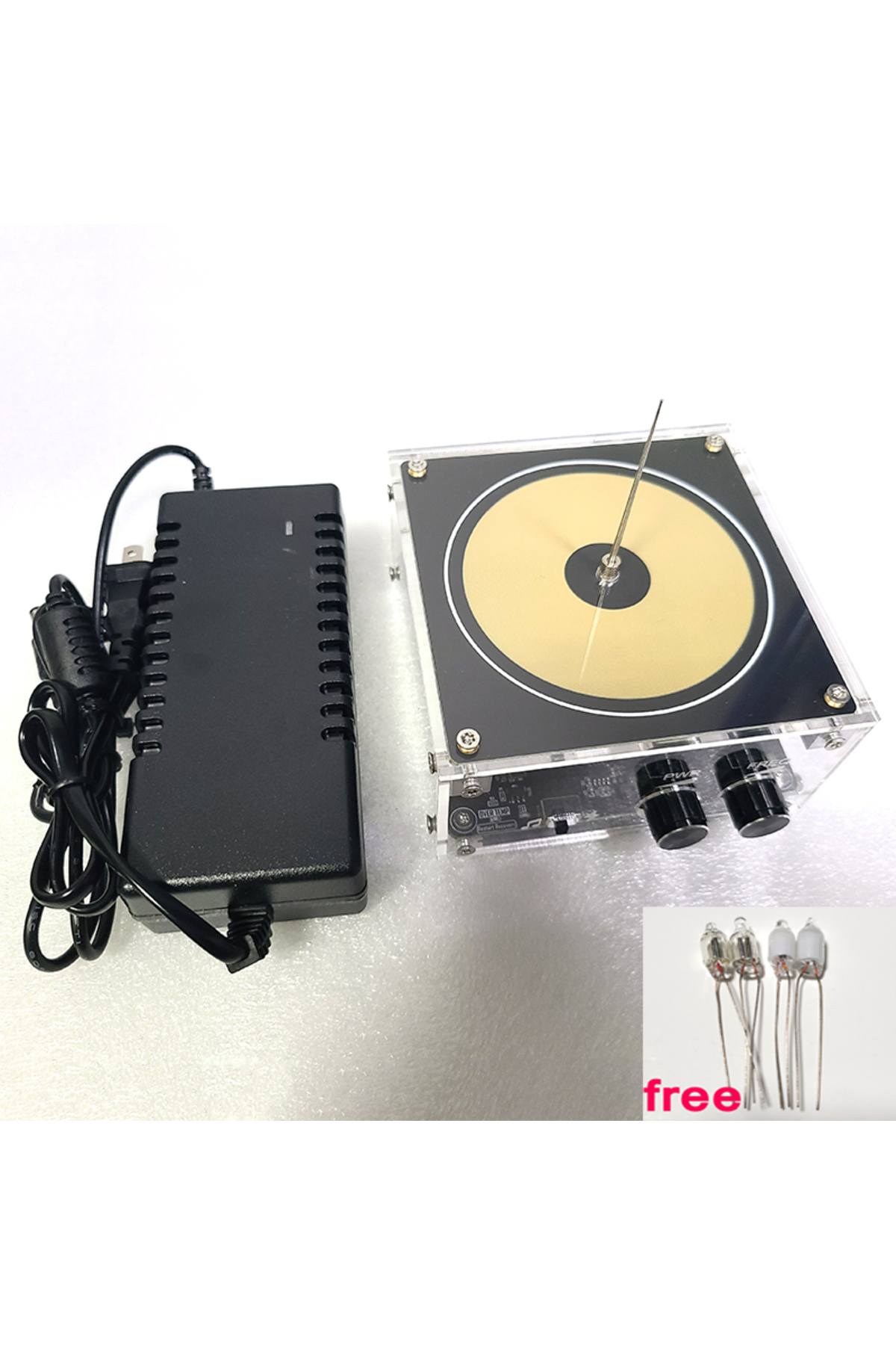 جایگاه موسیقی بلوتوثی Tesla Coil، تولیدکننده پالس ولتاژ با فرکانس بالا و قوس Tesla Coil، قابل لمس با قوس کف دست