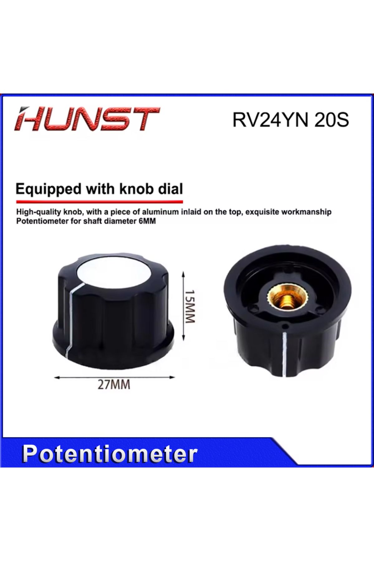 Choice-HUNST Current Adjustment Potentiometer Knob RV24YN 20S B502 168C Laser Cutting Engraving Machine ... 3