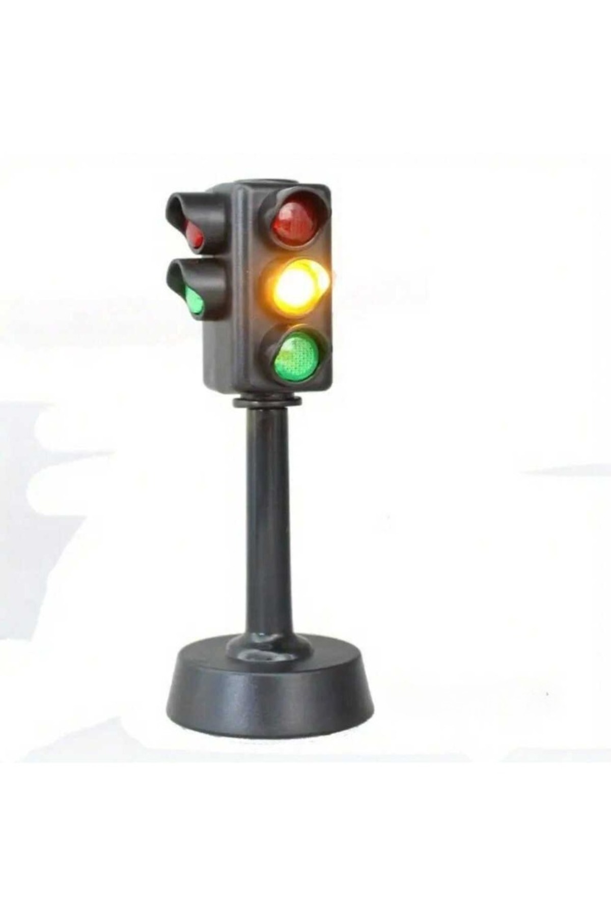 بلوک چراغ راهنمایی مینی تابلو ترافیکی مشکی، اسباب‌بازی پازل چراغ راهنما برای آموزش ایمنی کودکان،