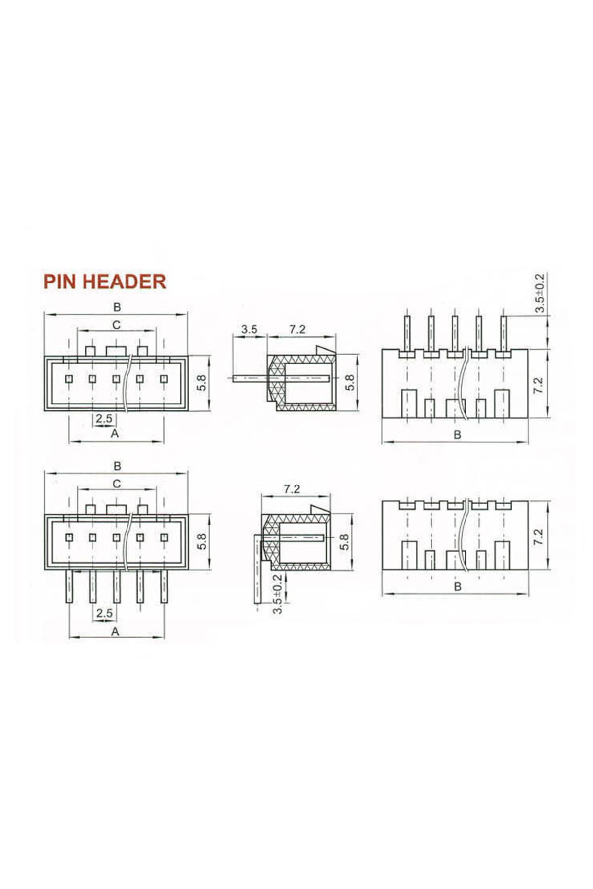 Choice-10Pcs 3S XH 2.54mm 4pins Pitch Terminal Kit Housing Pin Header JST Connector Wire Connectors Adaptor 4