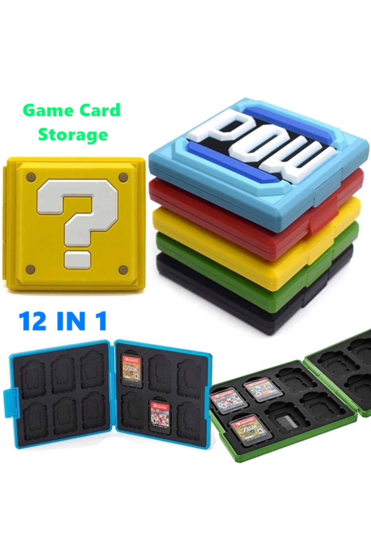 ZUIDID-12 in 1 for Switch OLED Hard Game Card Case Storage Box Game Cartridge Case for NS Switch Games f... 2