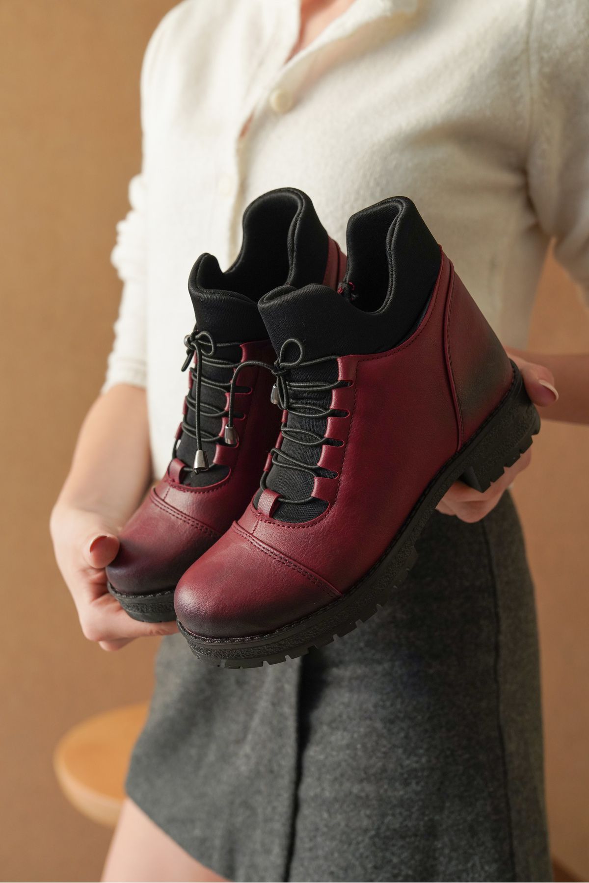 Riccon-Claret Red Women's Boots 0012720 3