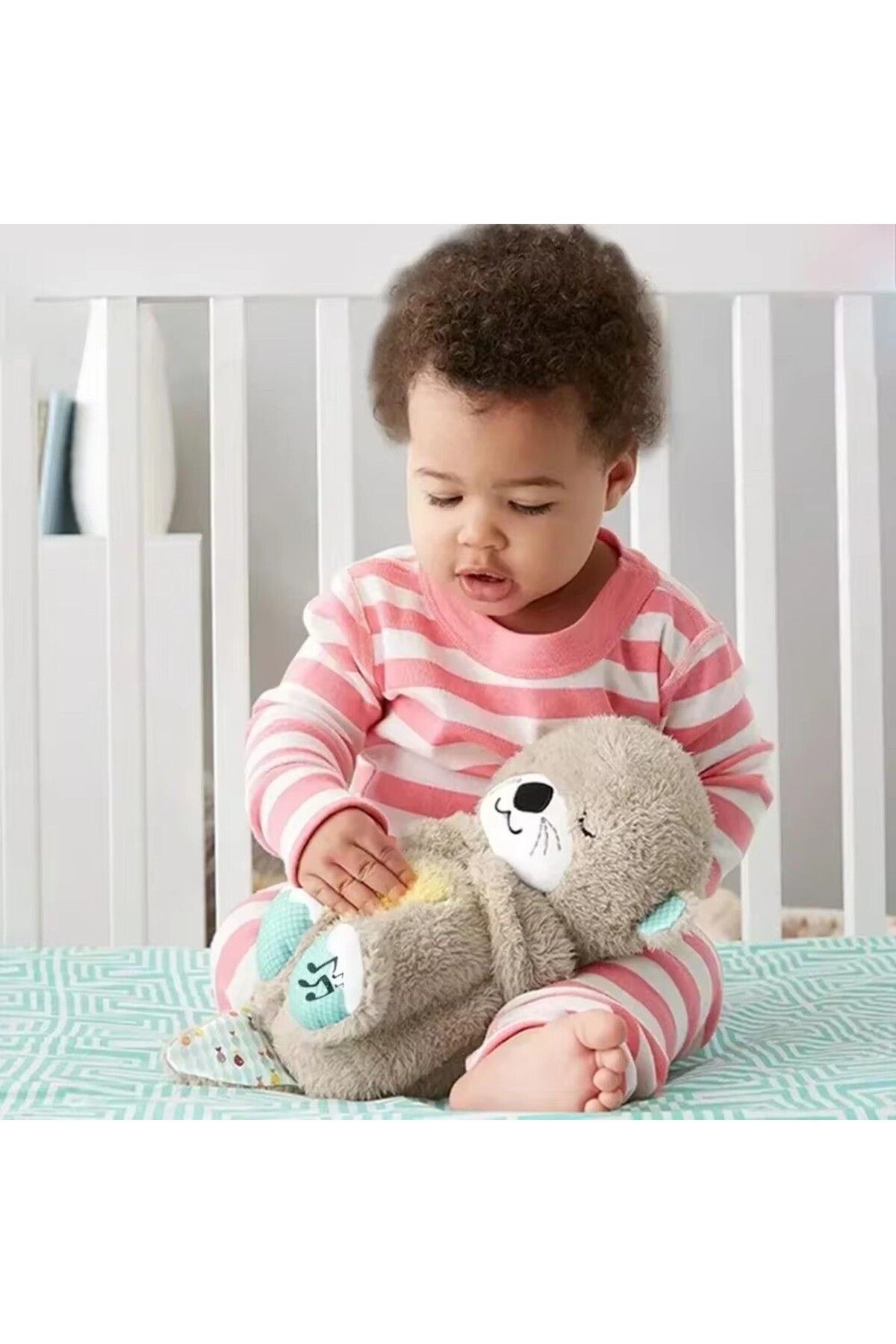 Choice-Breathing Otter Sleep and Playmate Otter Musical Stuffed Baby Plush Toy with Light Sound Newborn ... 7