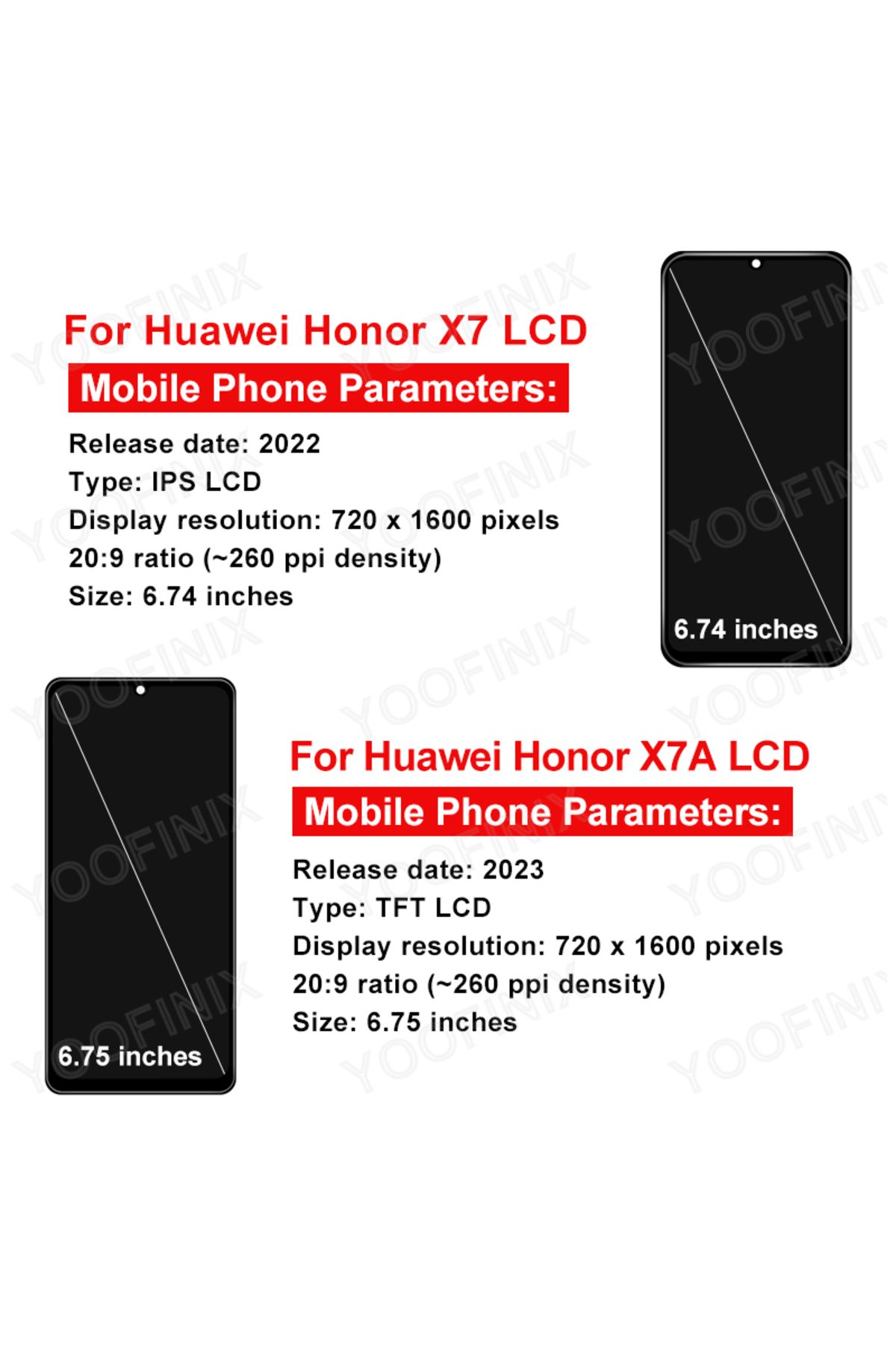 YOOFINIX-New For Huawei Honor X7 LCD CMA-LX2 CMA-LX1 CMA-LX3 LCD Display Touch Screen Digitizer For Honor ... 2